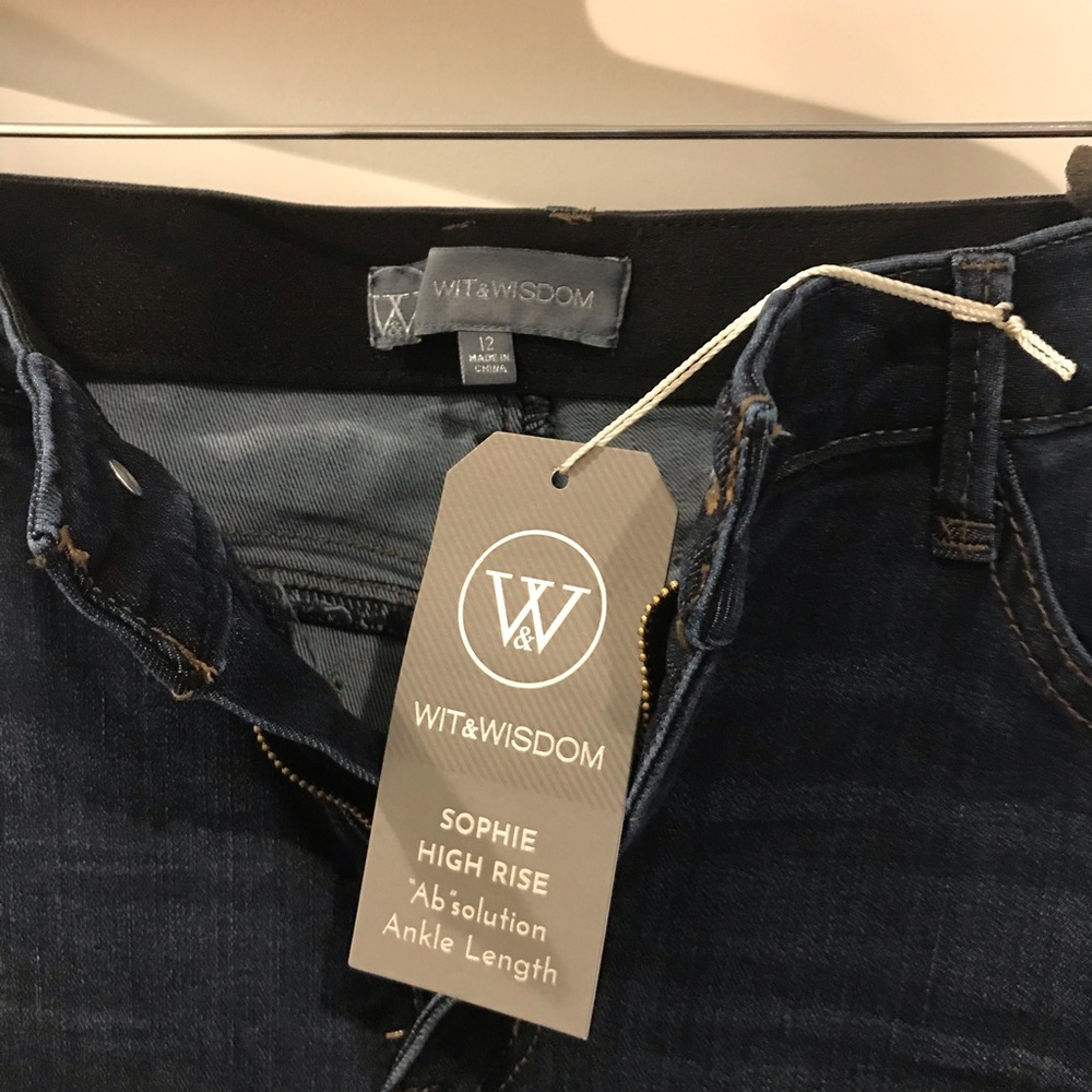 Wit & Wisdom High Rise Blue Jeans